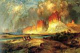 Cliffs of the Upper Colorado river by Thomas Moran